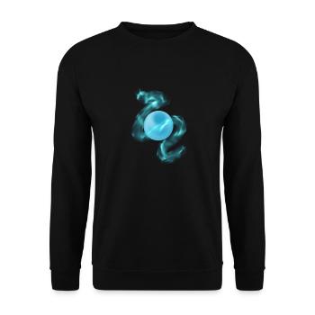 Gaming symbol blue orbe - Sweat-shirt Unisexe - noir - Devant - Alina (178cm) & Michal (187cm)