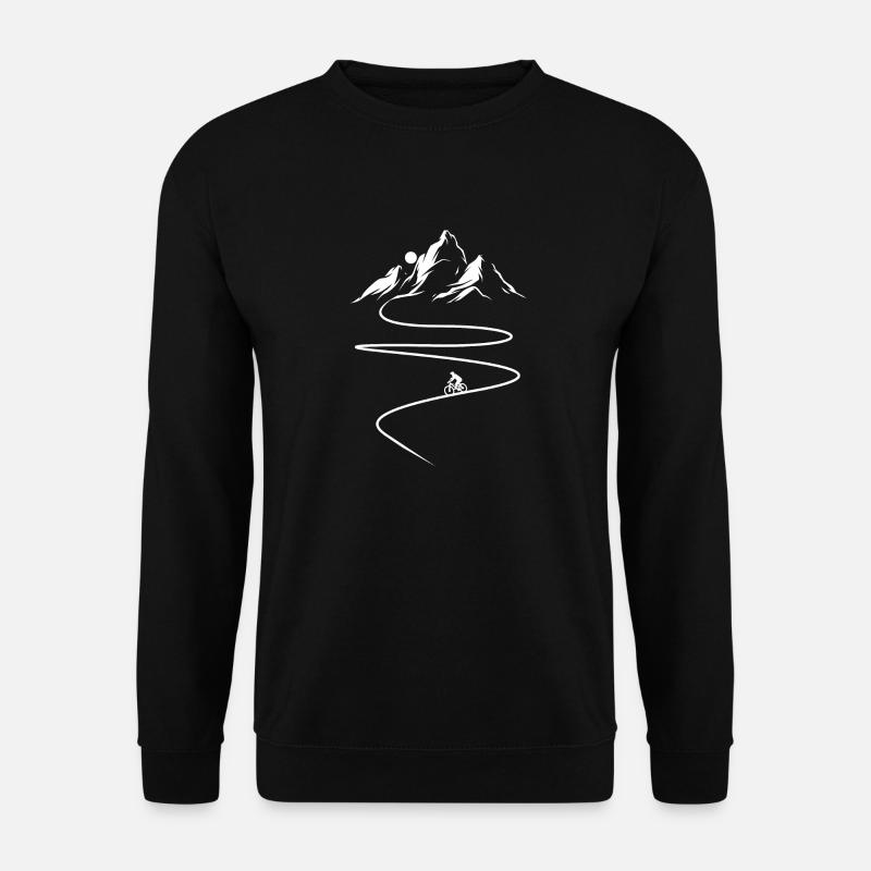 MTB Mountainbiker Downhill Motif Biking - Unisex Sweatshirt - black
