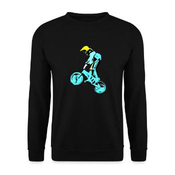 bmx - Sweat-shirt Unisexe - noir - Devant - Alina (178cm) & Michal (187cm)