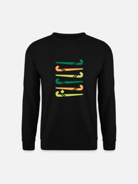 Hockeyschläger bunt - Unisex Pullover - Schwarz