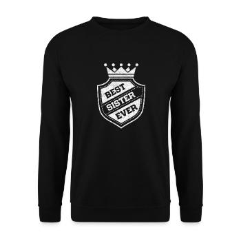 Meilleure sœur de tous les temps - Sweat-shirt Unisexe - noir - Devant - Alina (178cm) & Michal (187cm)
