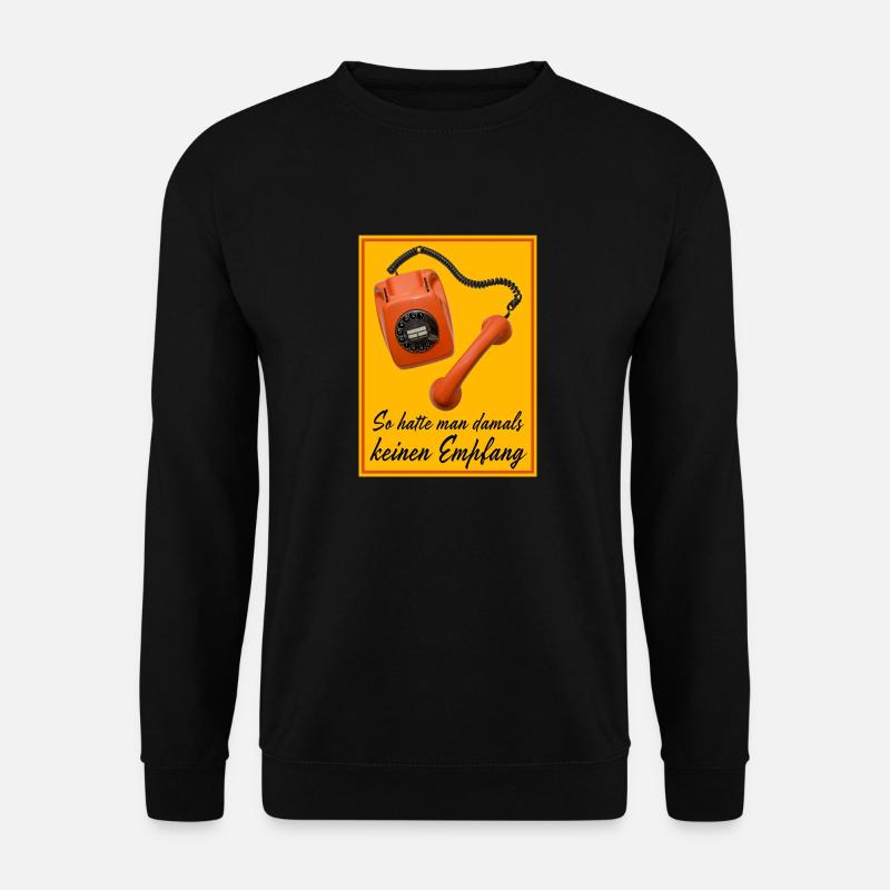 Telefon mit Wählscheibe - Unisex Pullover - Schwarz