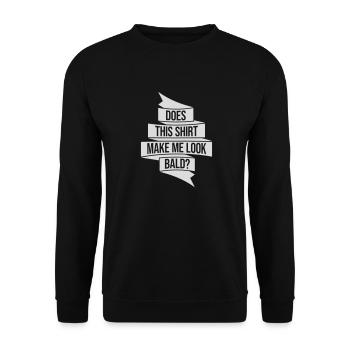 look soon citation de chemise - Sweat-shirt Unisexe - noir - Devant - Alina (178cm) & Michal (187cm)