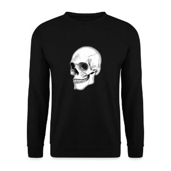 Skull Skull Side Graphic - Sweat-shirt Unisexe - noir - Devant - Alina (178cm) & Michal (187cm)