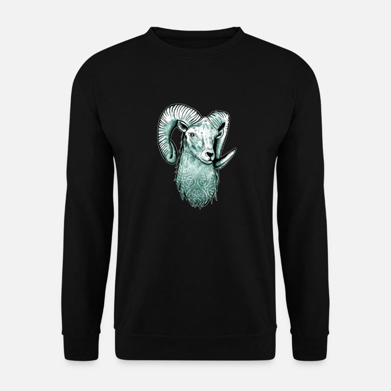 Widder Keltisch - Unisex Pullover - Schwarz