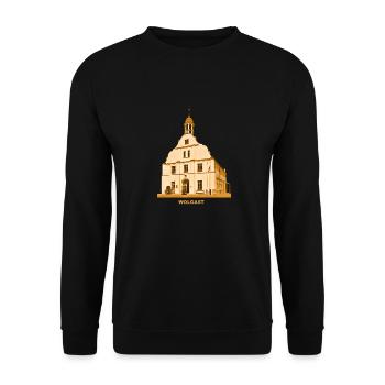Hôtel de ville de Wolgast Mer Baltique Mecklembourg-Poméranie-Occidentale - Sweat-shirt Unisexe - noir - Devant - Alina (178cm) & Michal (187cm)
