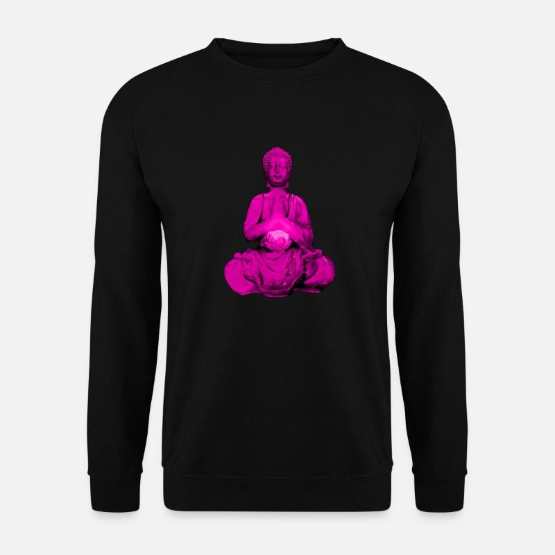 Buddha Figur - Unisex Pullover - Schwarz