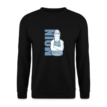 Moin Seemann - Unisex Pullover - Schwarz - Vorne - Alina (178cm) & Michal (187cm)