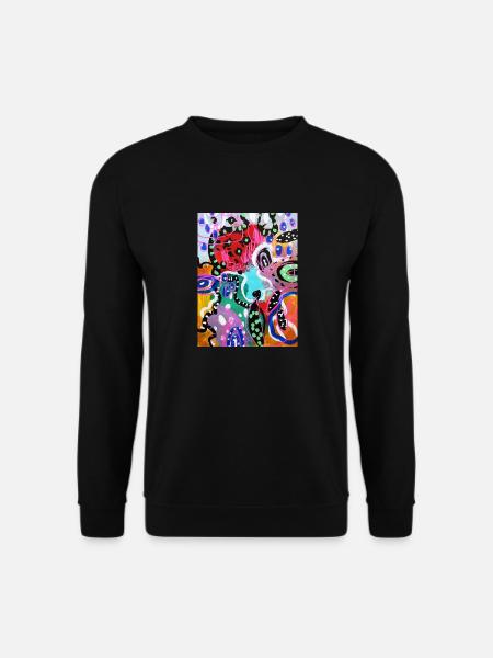 Abstract Chaos design original - Unisex Pullover - Schwarz