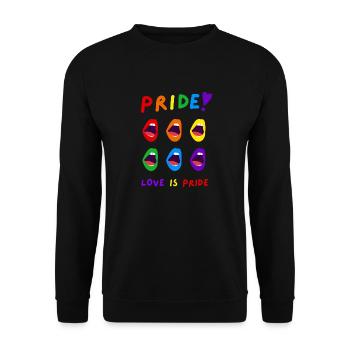 Pride - Sweat-shirt Unisexe - noir - Devant - Alina (178cm) & Michal (187cm)
