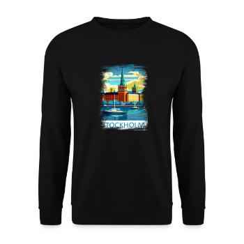Stockholm, Schweden, Schweden, Skandinavien, Skandinavien - Unisex Pullover - Schwarz - Vorne - Alina (178cm) & Michal (187cm)