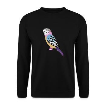 Budgie Bird Cockatiel Bird Owner - Unisex Sweatshirt - black - Front - Alina (178cm) & Michal (187cm)
