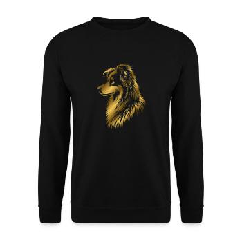 Chien de troupeau doré - Sweat-shirt Unisexe - noir - Devant - Alina (178cm) & Michal (187cm)