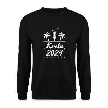 Crete 2024 - Unisex Sweatshirt - black - Front - Alina (178cm) & Michal (187cm)
