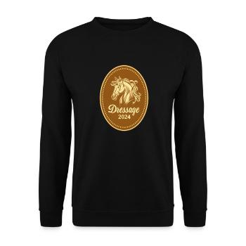 Dressage - Unisex Sweatshirt - black - Front - Alina (178cm) & Michal (187cm)