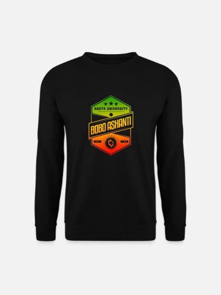 Rasta University Bobo Ashanti Good Vibez Reggae - Unisex Sweatshirt - black