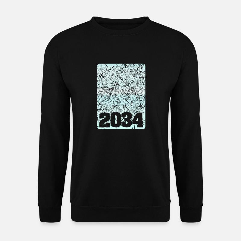 Nummer 2034 - Unisex Pullover - Schwarz