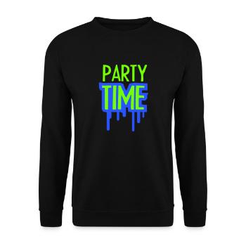 Logo de l’équipe Party Time Célébrez les amis de l’équipe - Sweat-shirt Unisexe - noir - Devant - Alina (178cm) & Michal (187cm)