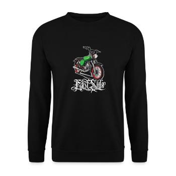 S51 (green) // Illustration - Unisex Sweatshirt - black - Front - Alina (178cm) & Michal (187cm)