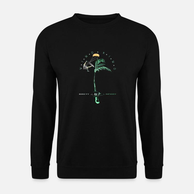 Windkind Surfers - Unisex Pullover - Schwarz