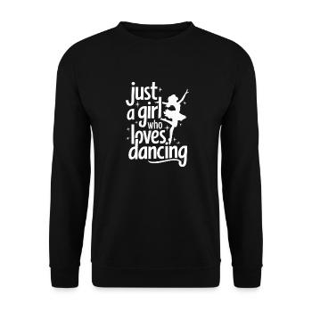 Tanzen Tänzer Tanzen - Unisex Pullover - Schwarz - Vorne - Alina (178cm) & Michal (187cm)
