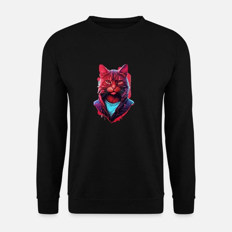 Cat - Unisex Sweatshirt - black