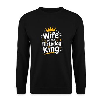 Frau Ehefrau Partnerin Familie Verheiratet - Unisex Pullover - Schwarz - Vorne - Alina (178cm) & Michal (187cm)