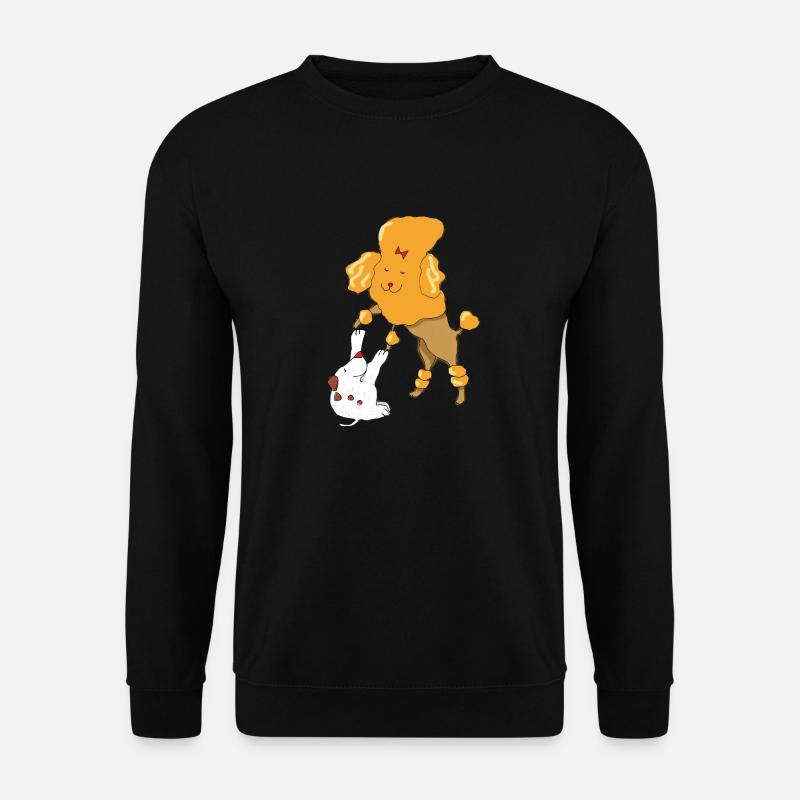Dancing Dogs A - Unisex Sweatshirt - black