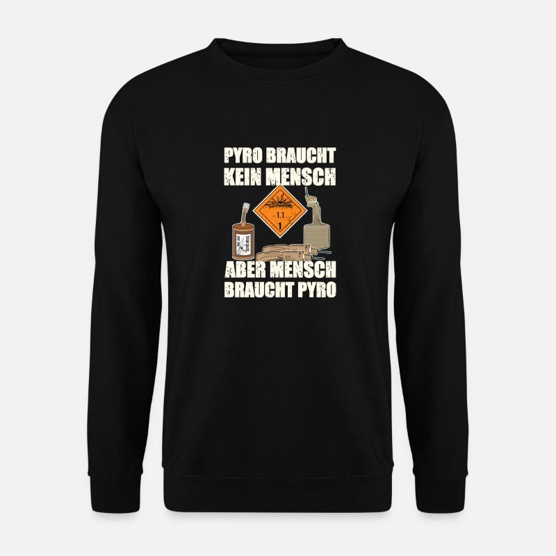Pyro Silvester - Unisex Pullover - Schwarz