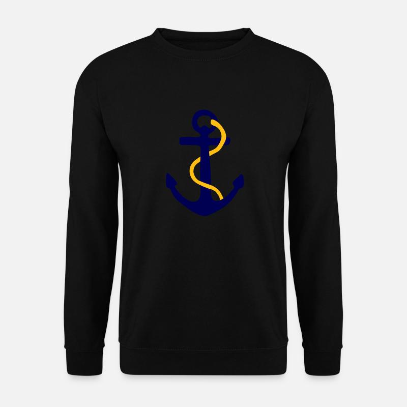 Anker - Unisex Pullover - Schwarz