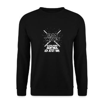 Das wars - Rentner Senior Pension Rente Spruch - Unisex Pullover - Schwarz - Vorne - Alina (178cm) & Michal (187cm)