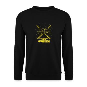 Das wars werden dich vermissen deine Kollegen Job - Unisex Pullover - Schwarz - Vorne - Alina (178cm) & Michal (187cm)
