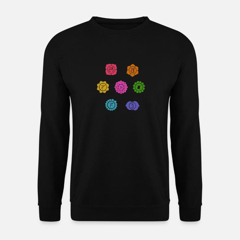 Chakras - Unisex Pullover - Schwarz