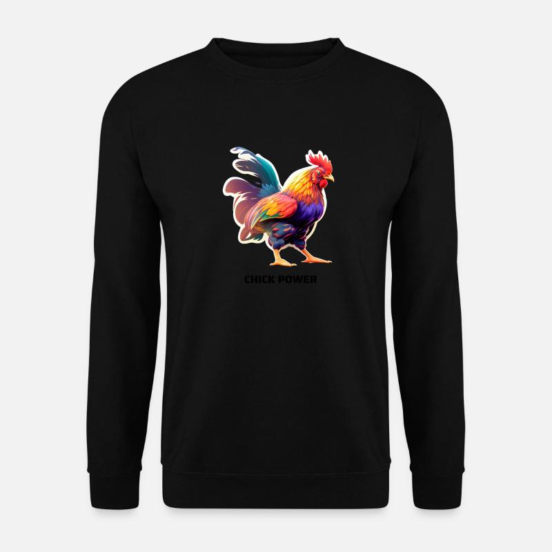 CHICK POWER - Unisex Pullover - Schwarz