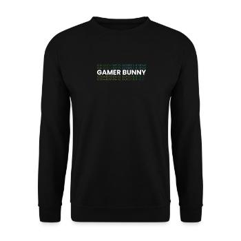 Games, Gamer, Gamescon - Unisex Pullover - Schwarz - Vorne - Alina (178cm) & Michal (187cm)