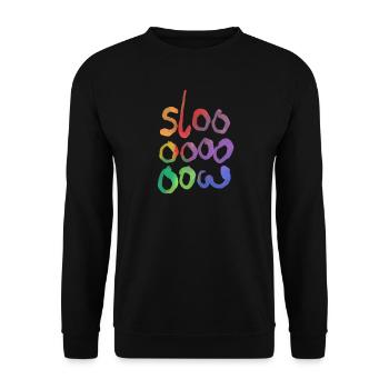 Slooow - Unisex Pullover - Schwarz - Vorne - Alina (178cm) & Michal (187cm)