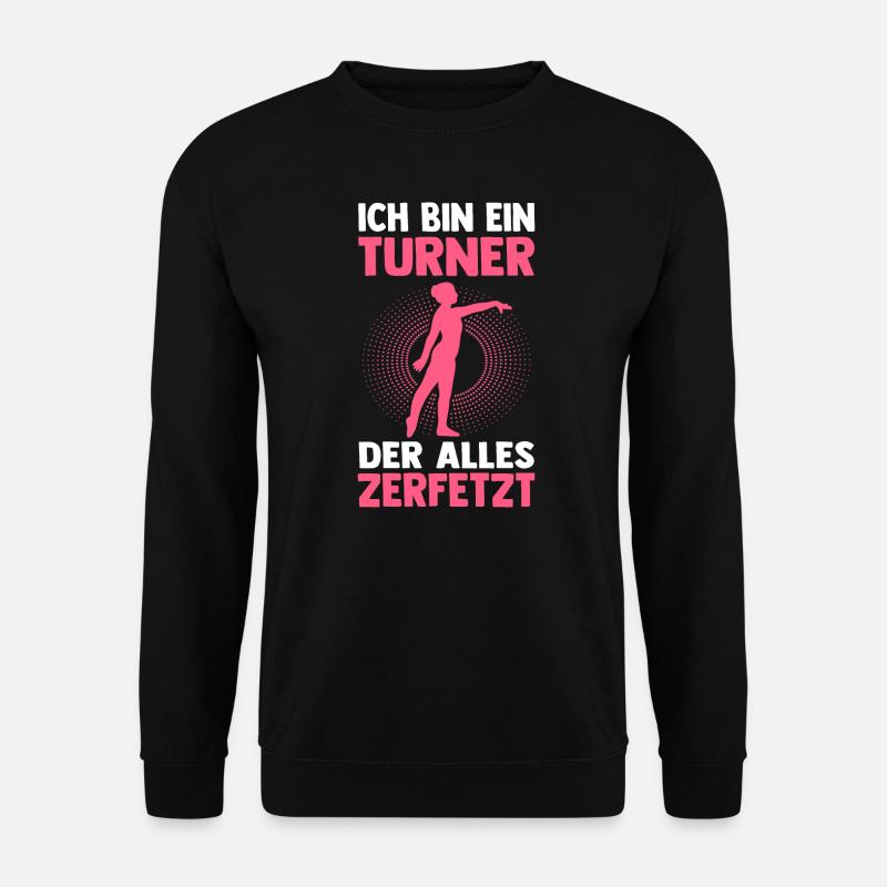 Turnen Mädchen Gymnastik Geschenk - Unisex Pullover - Schwarz
