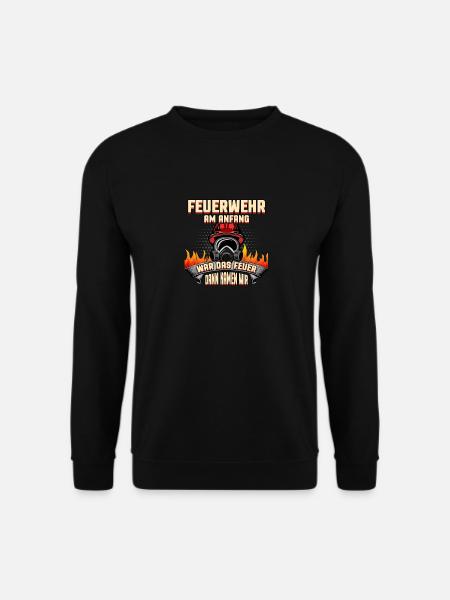 Feuerwehr wir löschen Feuer stolz 112 Geschenk - Unisex Pullover - Schwarz