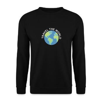 Voyage dans le monde Voyage dans le monde - Sweat-shirt Unisexe - noir - Devant - Alina (178cm) & Michal (187cm)