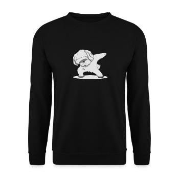Dab maltais danse chien animal de compagnie cadeau de danse - Sweat-shirt Unisexe - noir - Devant - Alina (178cm) & Michal (187cm)
