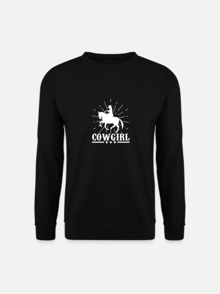 Western équitation cow-girl arrêt coulissant reining dames - Sweat-shirt Unisexe - noir