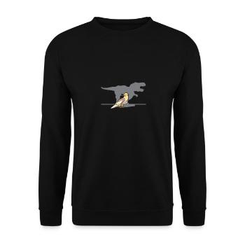 Nymphens perruche Dino Vogel Houle Cadeau - Sweat-shirt Unisexe - noir - Devant - Alina (178cm) & Michal (187cm)