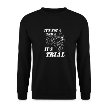 Trial - Trialsport - Moto Trial - Motorcycle Trial - Unisex Pullover - Schwarz - Vorne - Alina (178cm) & Michal (187cm)