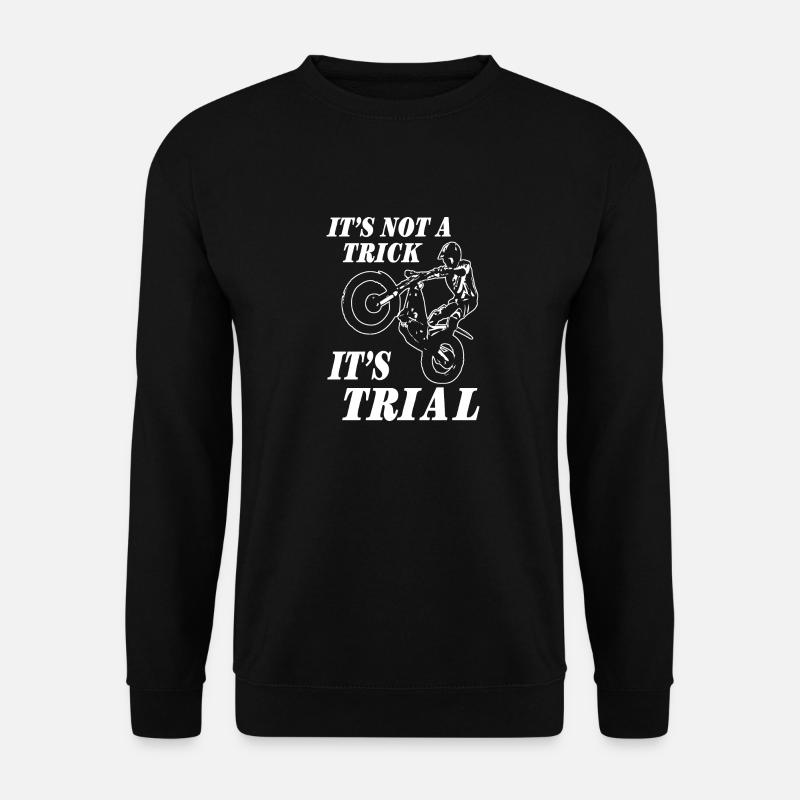 Trial - Trialsport - Moto Trial - Motorcycle Trial - Unisex Pullover - Schwarz