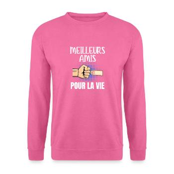 meilleurs amis pour la vie - Sweat-shirt Unisexe - rose - Devant