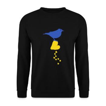 ukraine peace kiev stand with ukraine mariupol - Unisex Sweatshirt - black - Front - Alina (178cm) & Michal (187cm)