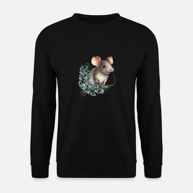 niedliche Maus - Unisex Pullover - Schwarz