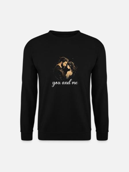 you and me in LOVE - Unisex Pullover - Schwarz