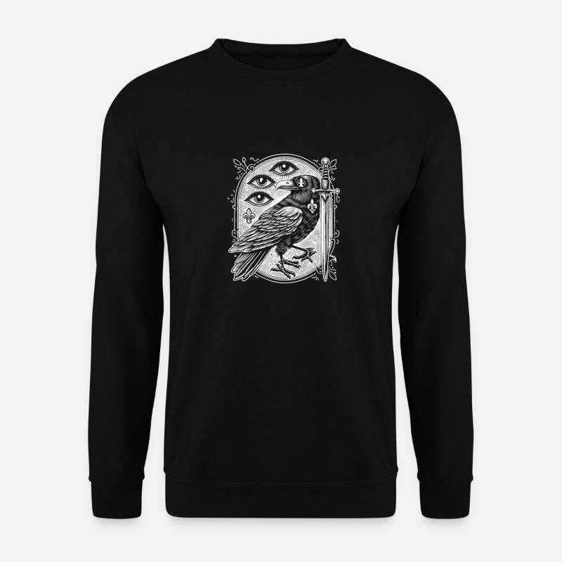 Corbeau trois - Sweat-shirt Unisexe - noir