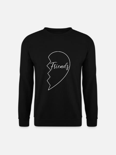 Best Friends - Beste Freunde Partnerlook für Zwei - Unisex Pullover - Schwarz